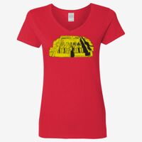 Ladies' Heavy Cotton™ V-Neck T-Shirt Thumbnail