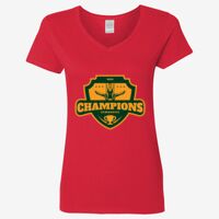 Ladies' Heavy Cotton™ V-Neck T-Shirt Thumbnail