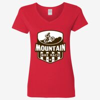 Ladies' Heavy Cotton™ V-Neck T-Shirt Thumbnail