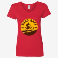 Ladies' Heavy Cotton™ V-Neck T-Shirt Thumbnail