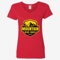 Ladies' Heavy Cotton™ V-Neck T-Shirt Thumbnail